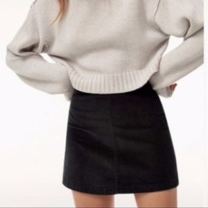Wilfred Free Aaliyah Black Mini Skirt - Size ~4-6